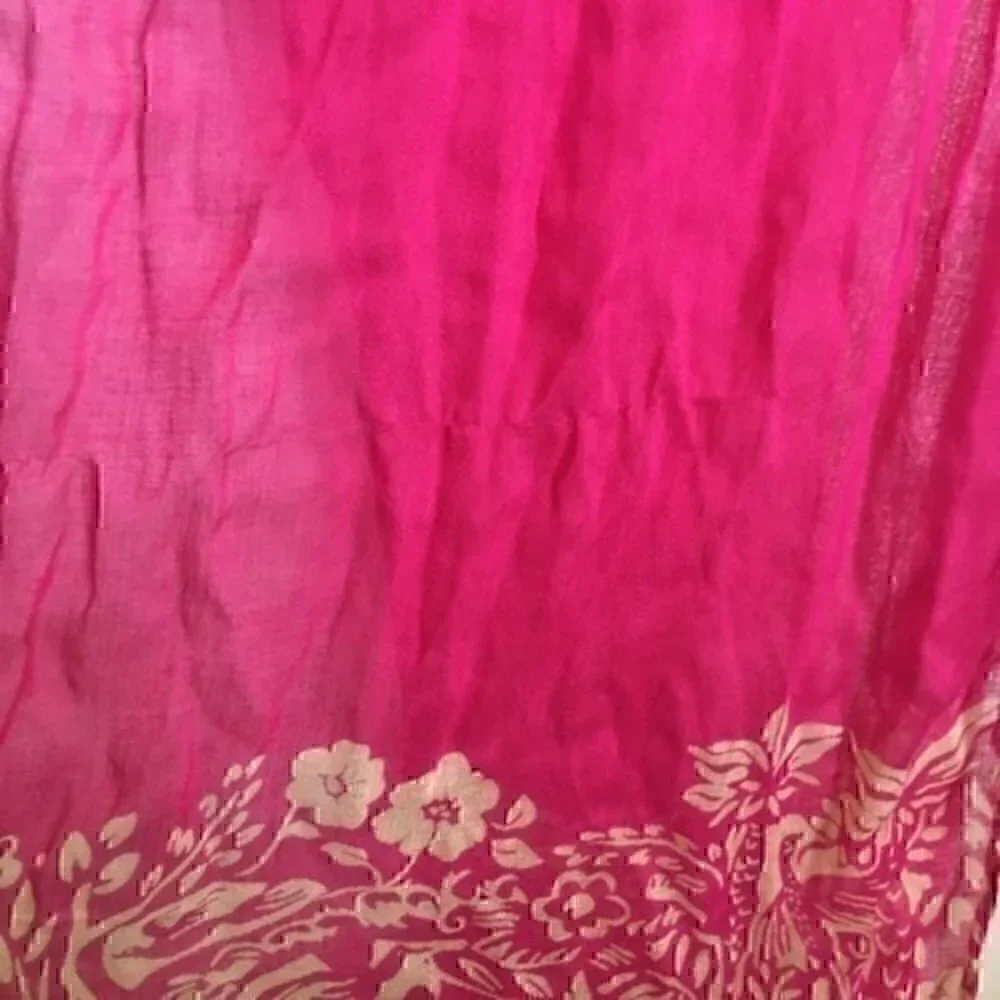 Girls Gymboree pink and tan scarf